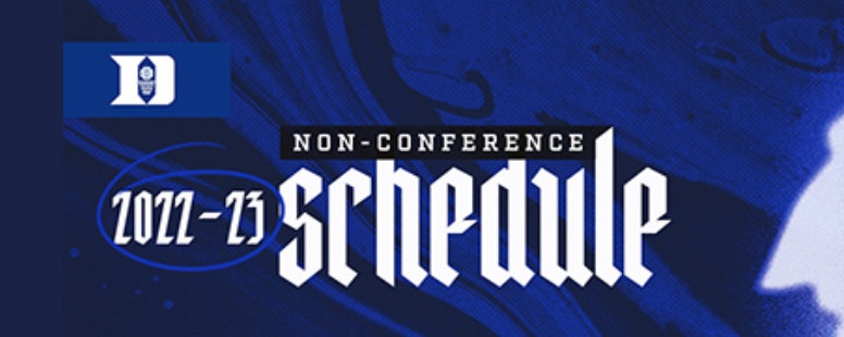 Duke Announces Completed Non-Conference Schedule