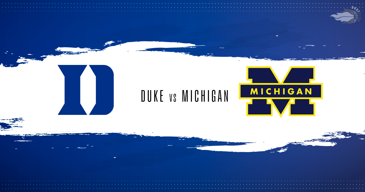 Officially Official: Duke to Face Michigan at Duel in The District